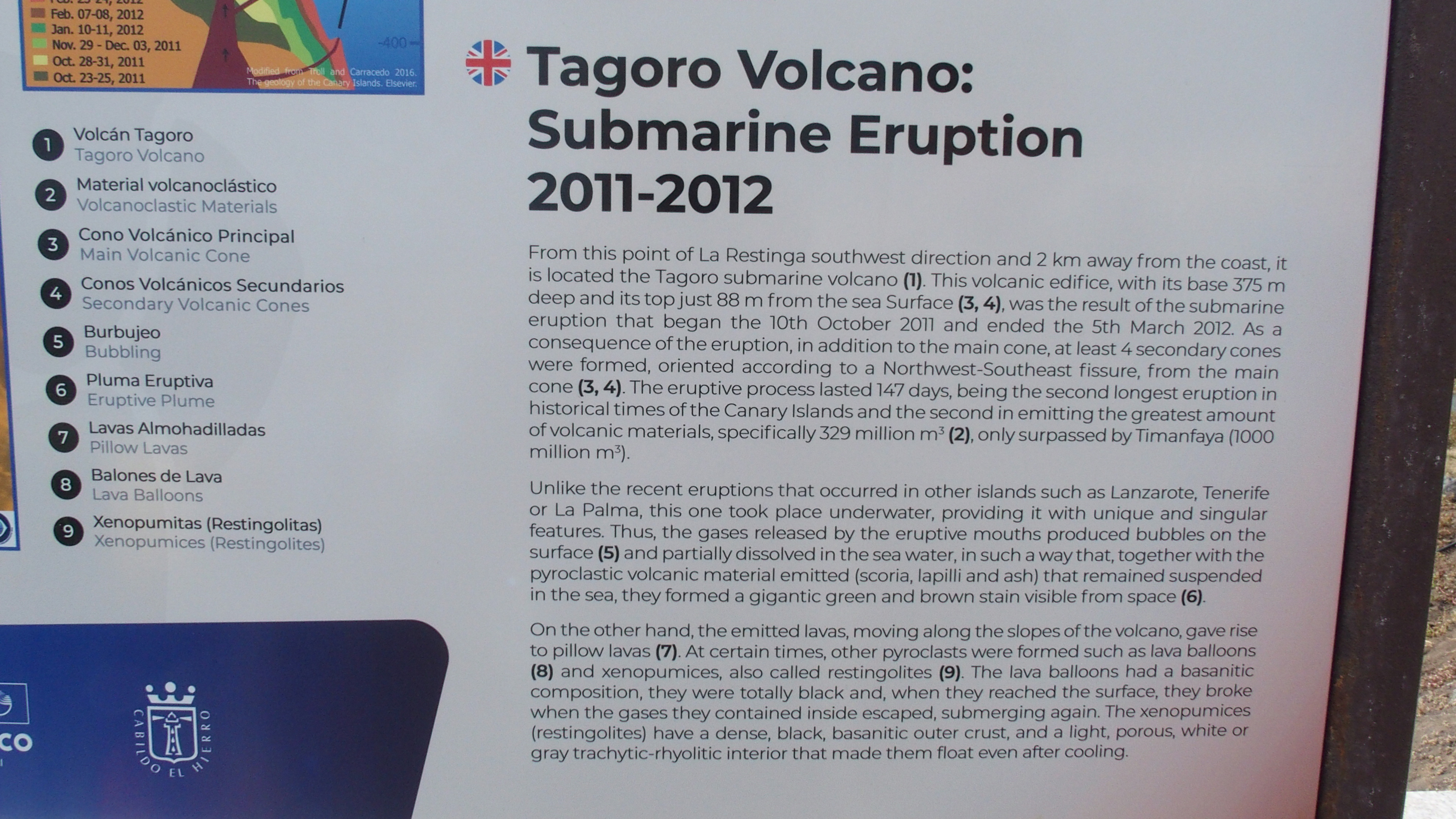 Dies ist eine bessere Beschreibung des neuen Vulkans hier draussen...meiner war aus einem Reisef&uuml;hrer