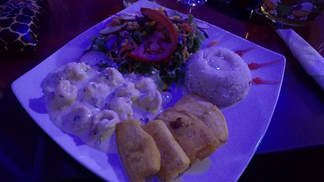 mein gestriger Znacht. Crevetten in Knoblauchtunke..w&ouml;rtlich